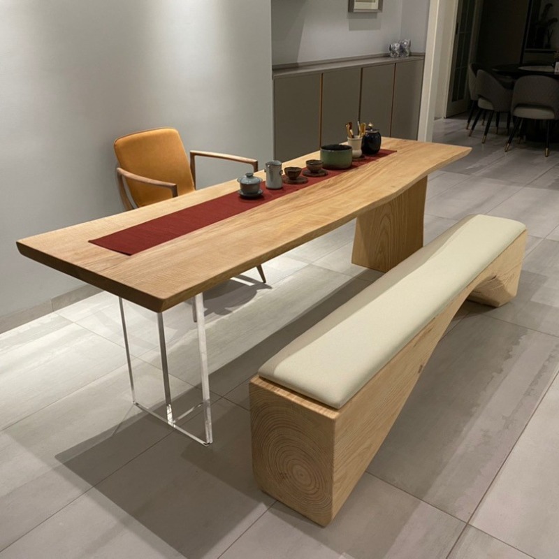 Home Office Studio - Noordse massief houten acryl zwevende tafel