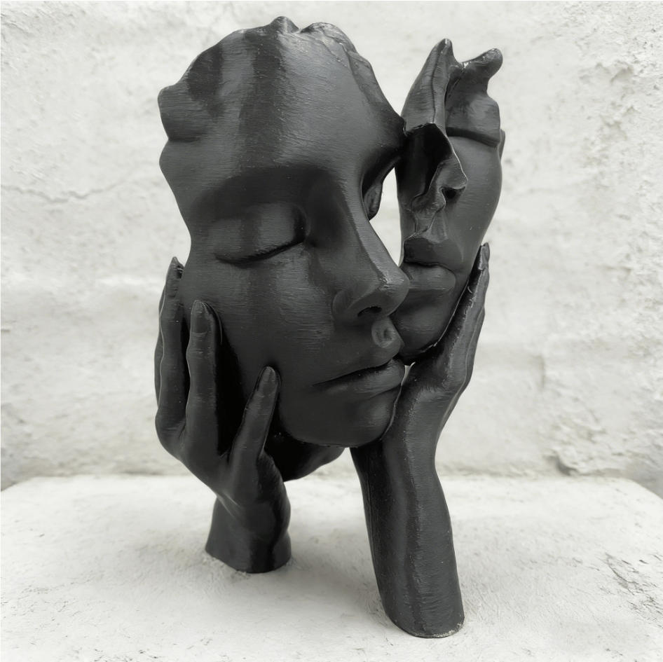 Home Office Gif - 1 stuk kunststof abstracte omhelzingssculptuur, warme