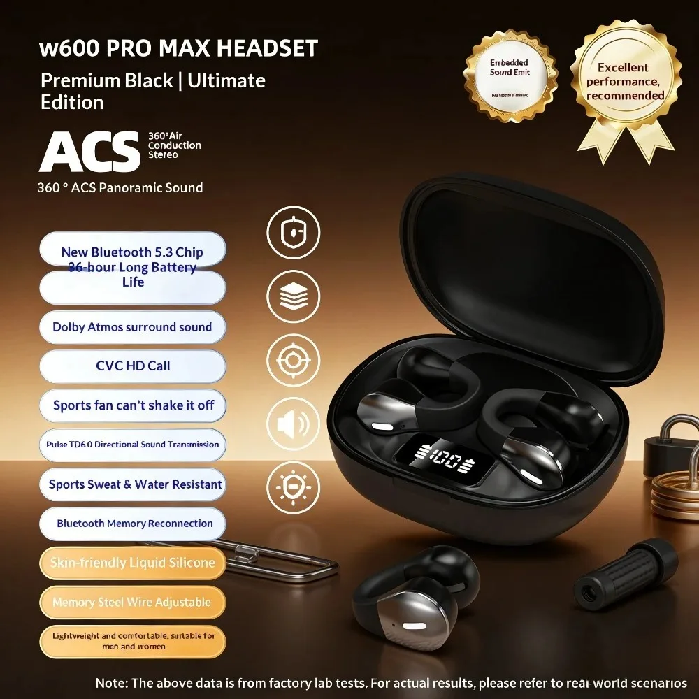 Home Office Of Amazon - Niet-in-oor Bluetooth-hoofdtelefoon Onzichtbaar te dragen Slaapheadset
