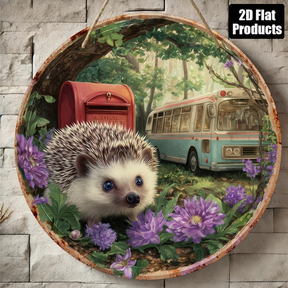 Home Office Gif - 2D metalen bord, rond metalen bord