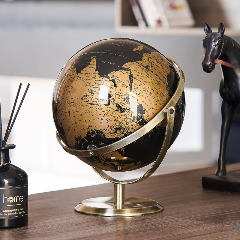 English Home Office - Multisize Engelse wereldglobe 14/20/23cm bureaudecoratiekaart voor