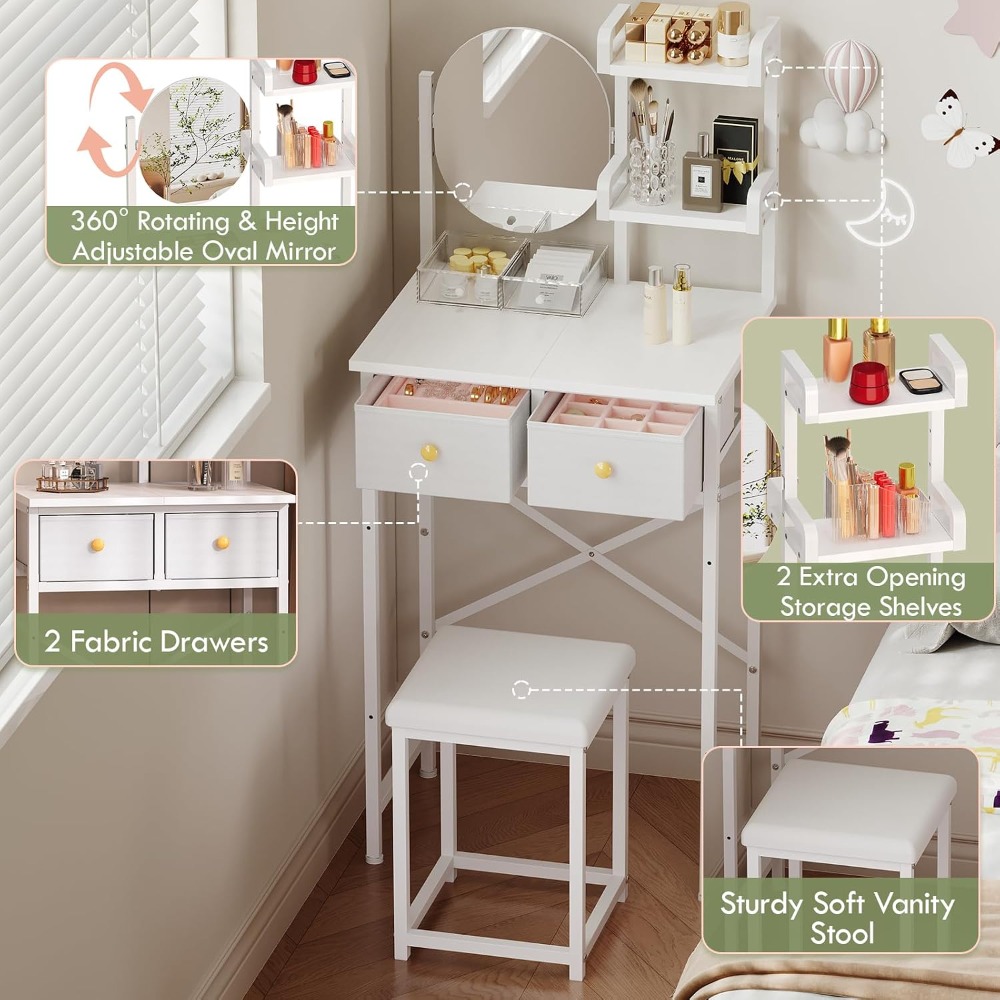 19,7 inch kleine kaptafel met  - Desk Drawer Small recensie en prijs