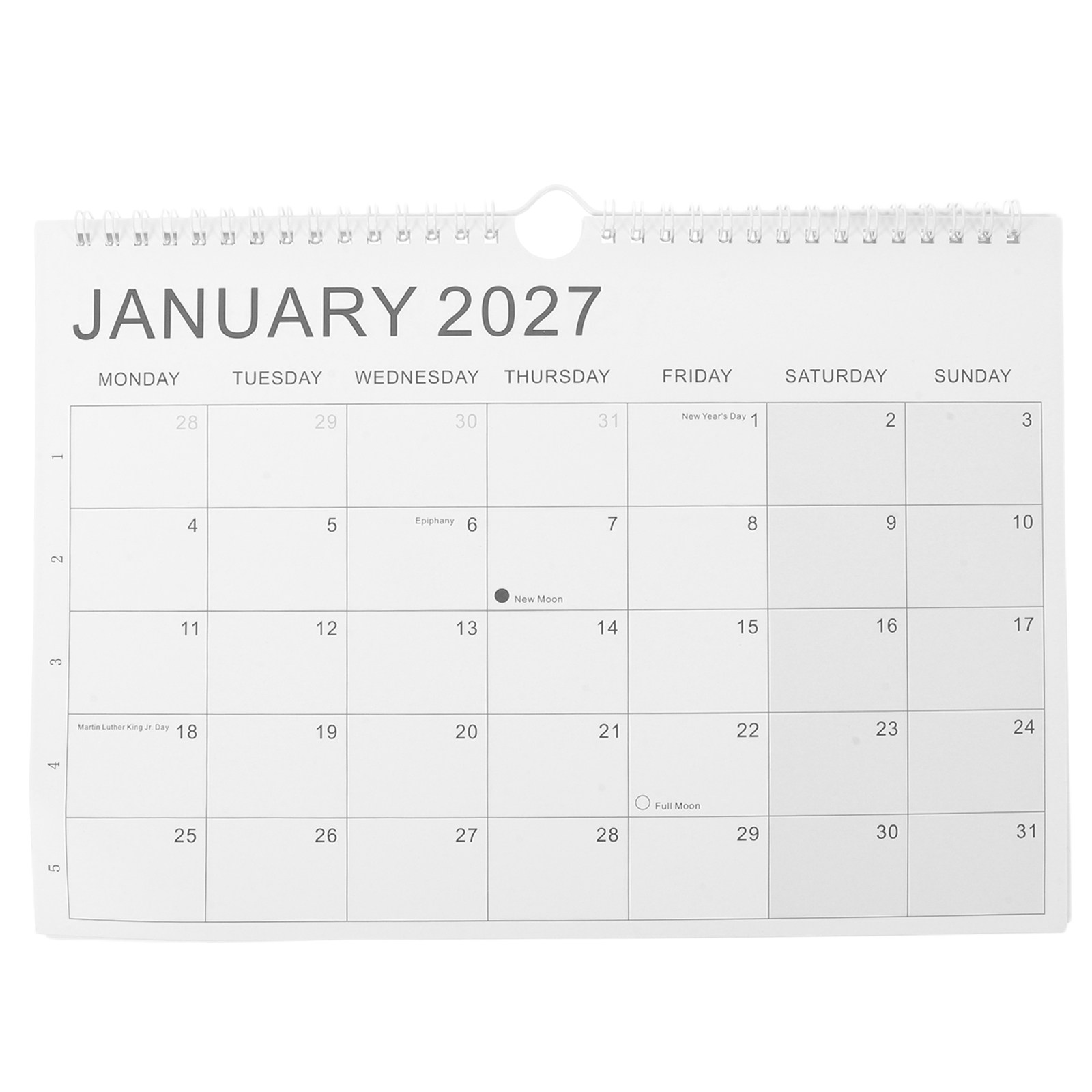 Papieren kalender 2027-2028 En - English Home Office recensie en prijs