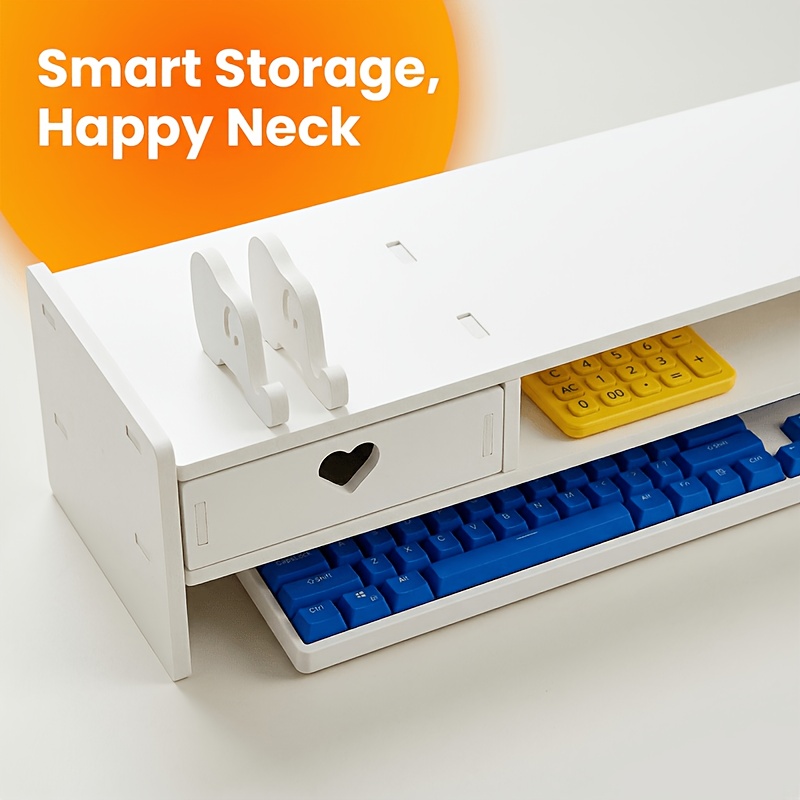 Minimalistische witte PVC-moni - Desk Drawer Small recensie en prijs