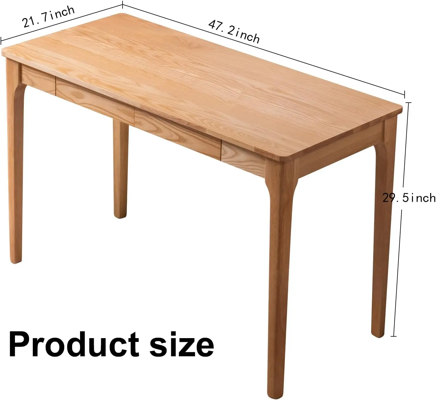 Massief houten bureau met lade - Desk Drawer Small recensie en prijs