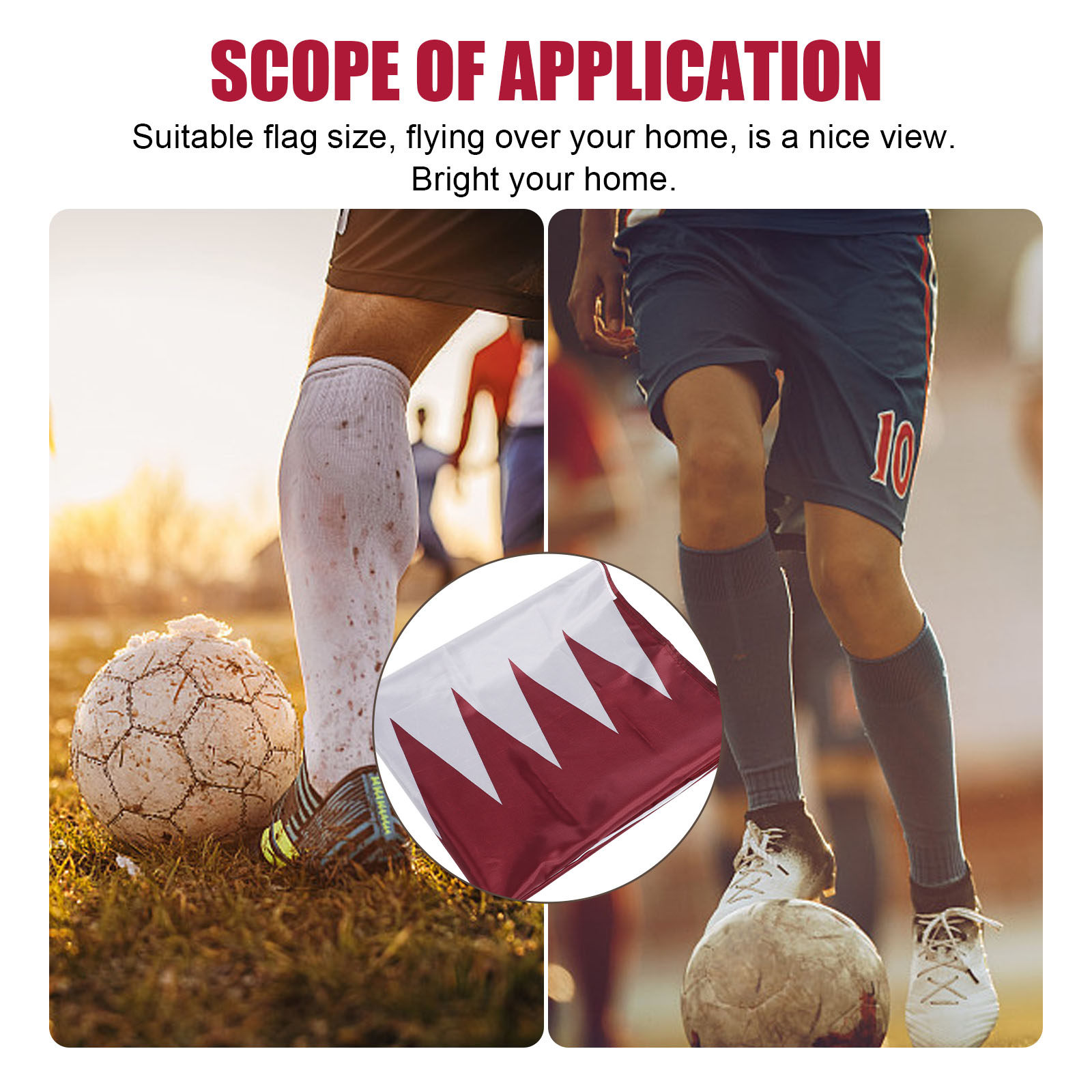 Qatar Hangende Nationale Vlag  - Home Office Qatar recensie en prijs