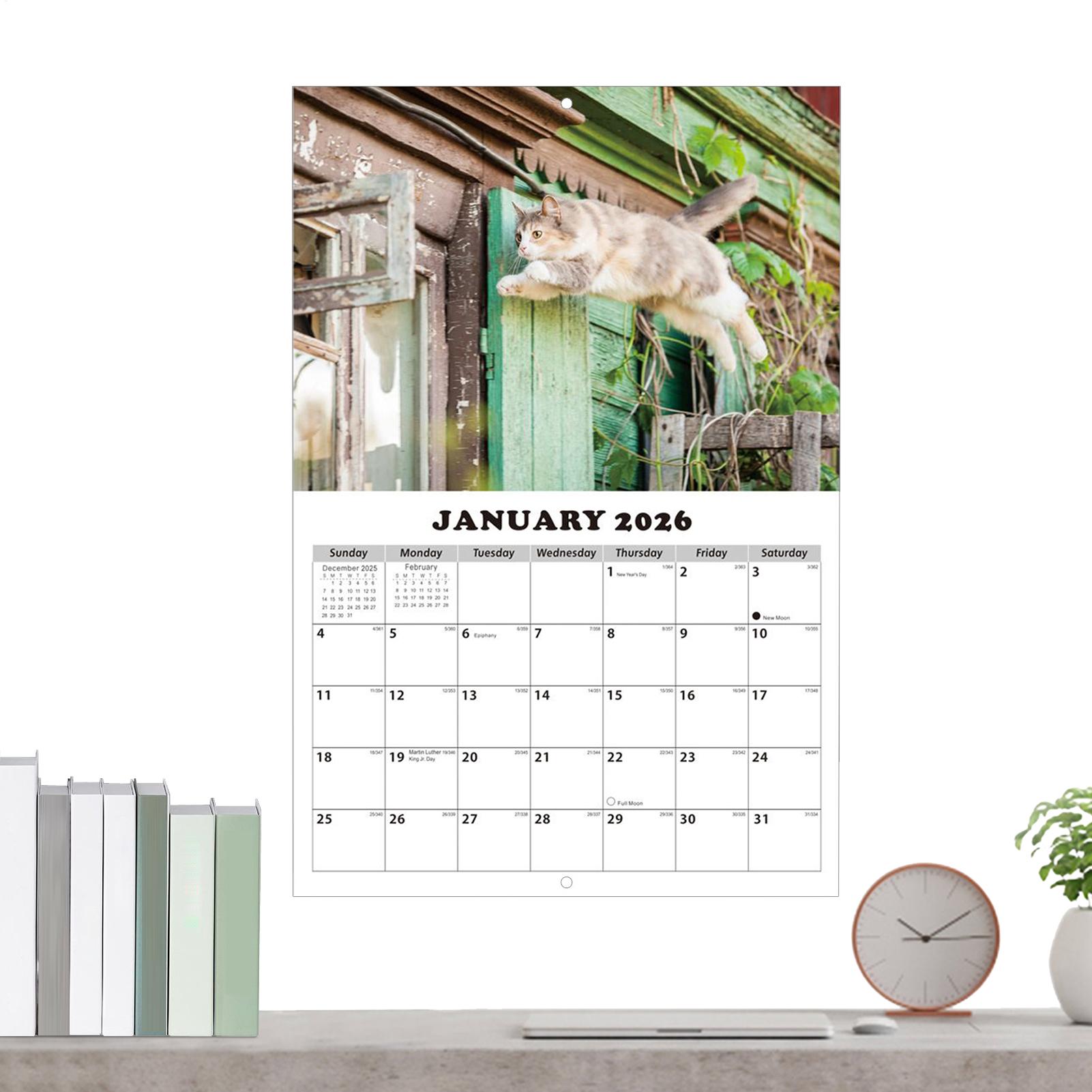 2026 Kat Engelse Wandkalender  - English Home Office recensie en prijs