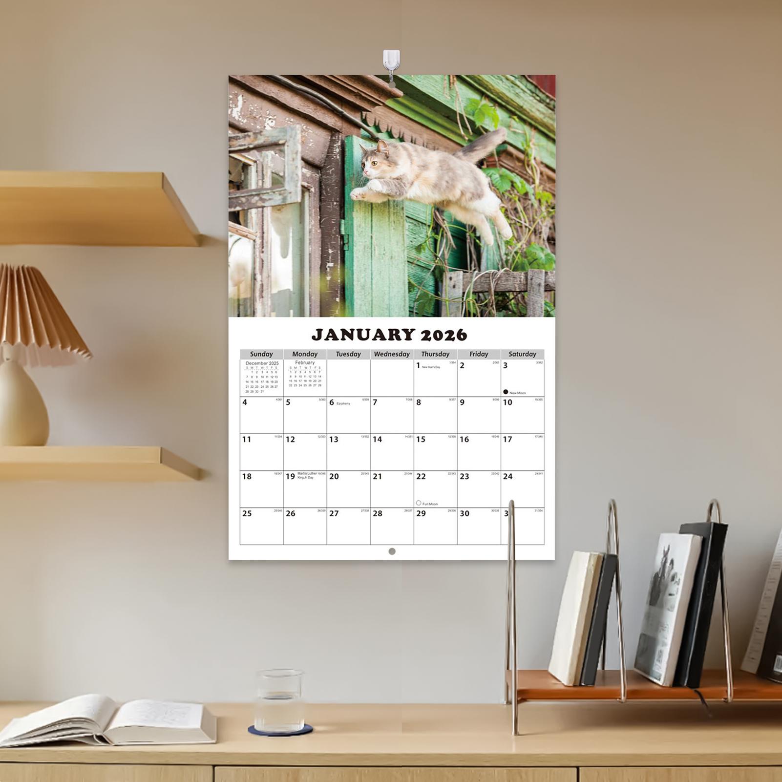 2026 Kat Engelse Wandkalender  - English Home Office recensie en prijs