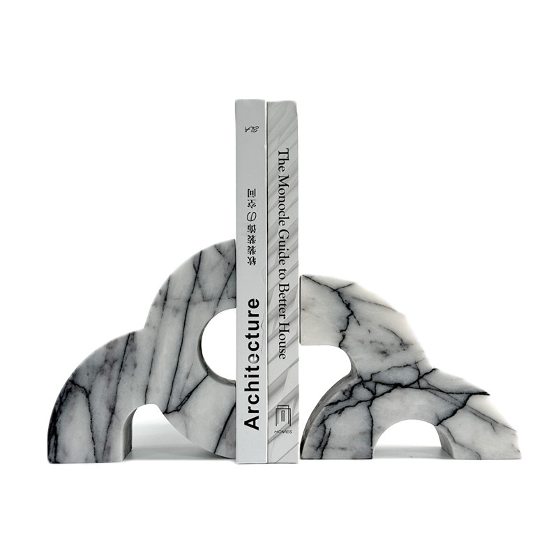 Moderne marmeren boekensteunen - Home Office And Library recensie en prijs