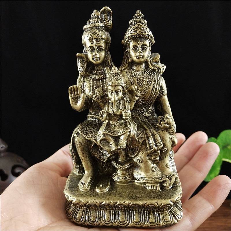 Bronskleurig Shiva-standbeeld  - Home Office Feng Shui recensie en prijs
