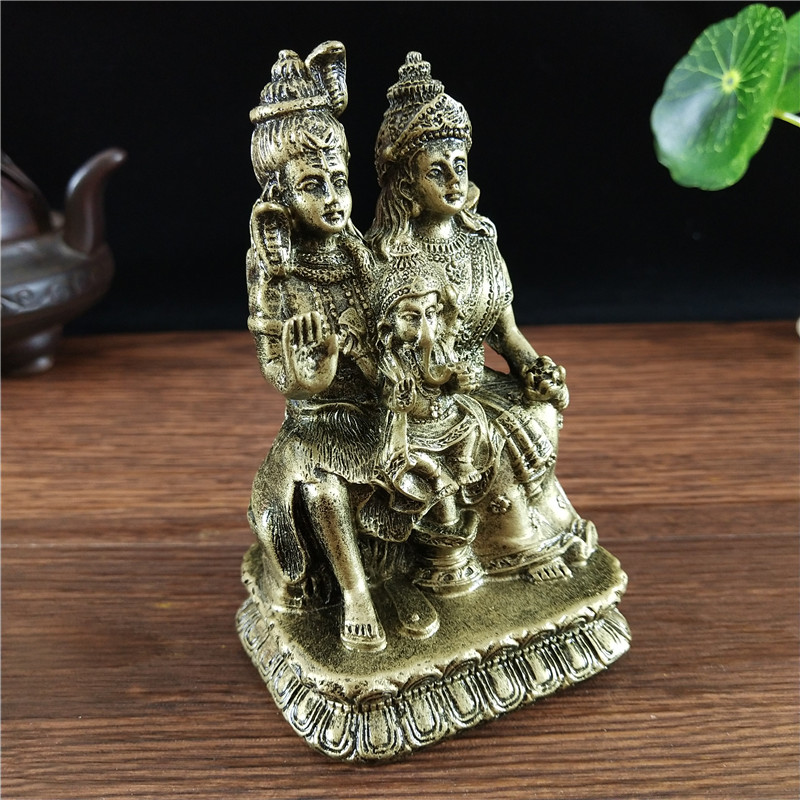 Bronskleurig Shiva-standbeeld  - Home Office Feng Shui recensie en prijs