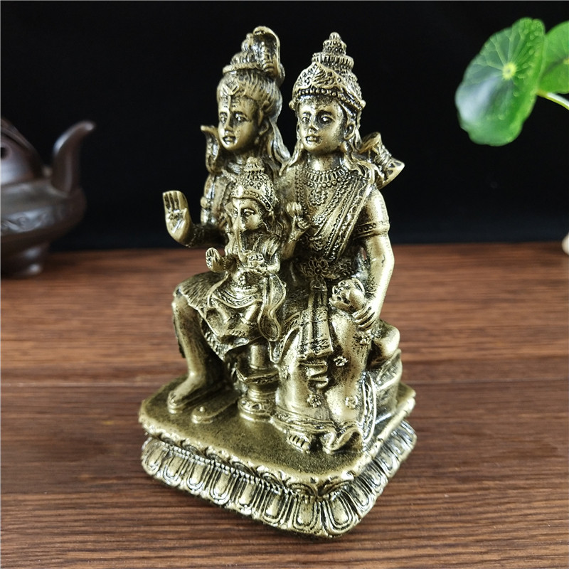Bronskleurig Shiva-standbeeld  - Home Office Feng Shui recensie en prijs