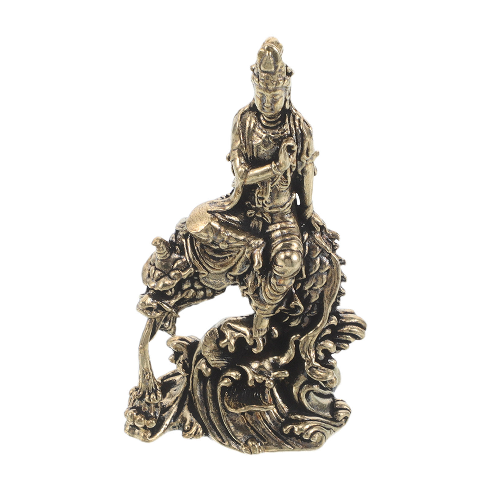 Vintage Geel Messing Guan Yin  - Home Office Feng Shui recensie en prijs