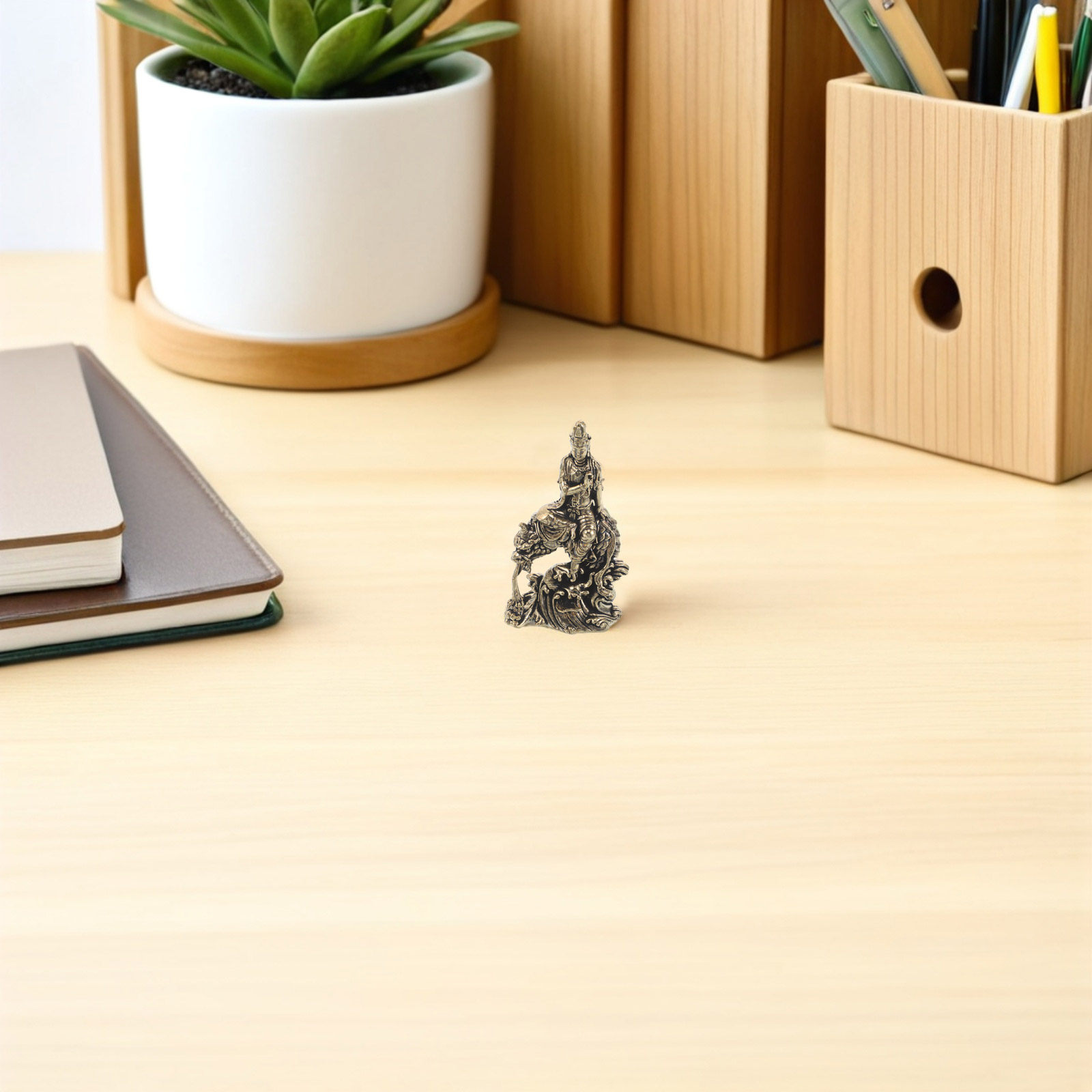 Vintage Geel Messing Guan Yin  - Home Office Feng Shui recensie en prijs