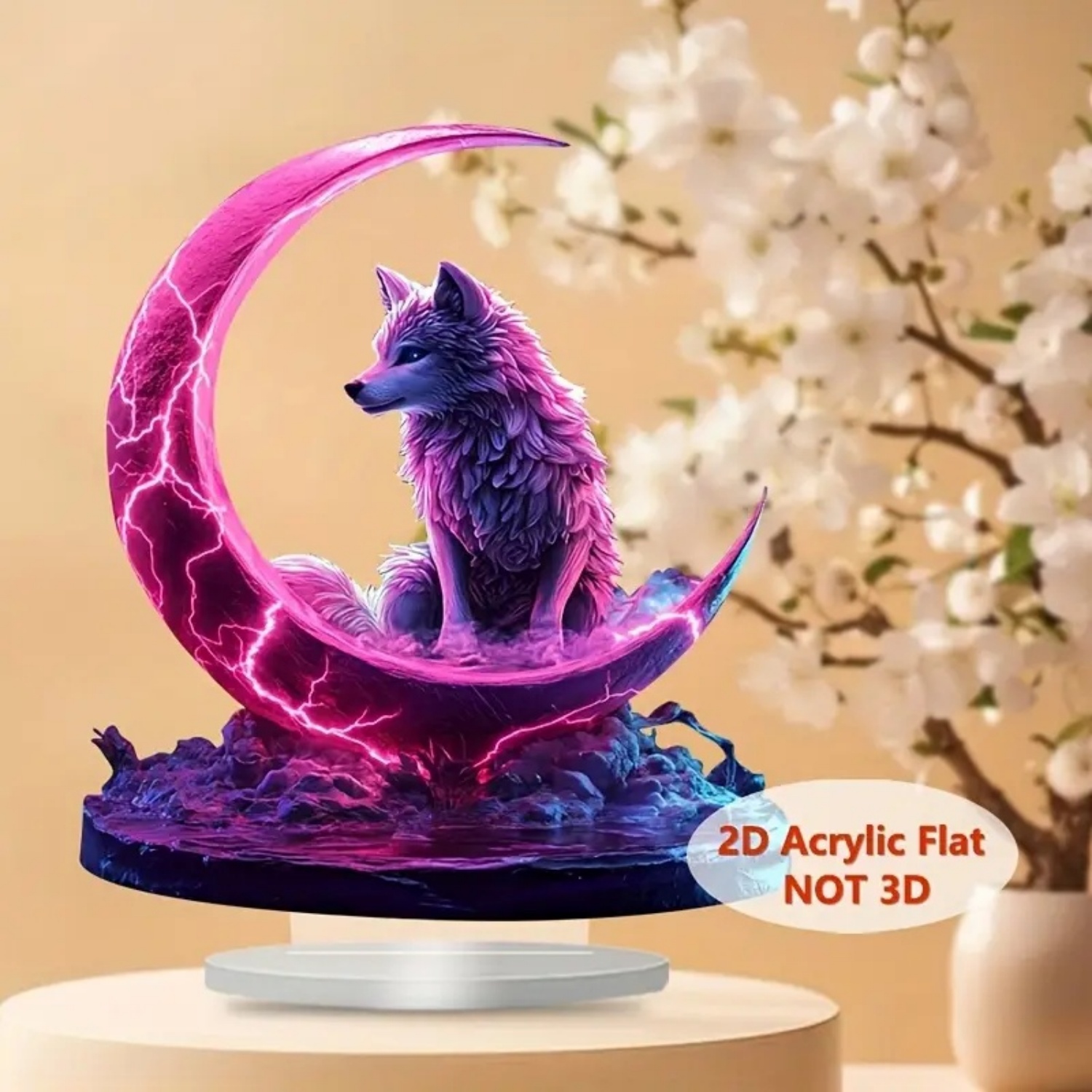 Vlam Wolf Standbeeld, 2D Platt - Home Office Studio recensie en prijs
