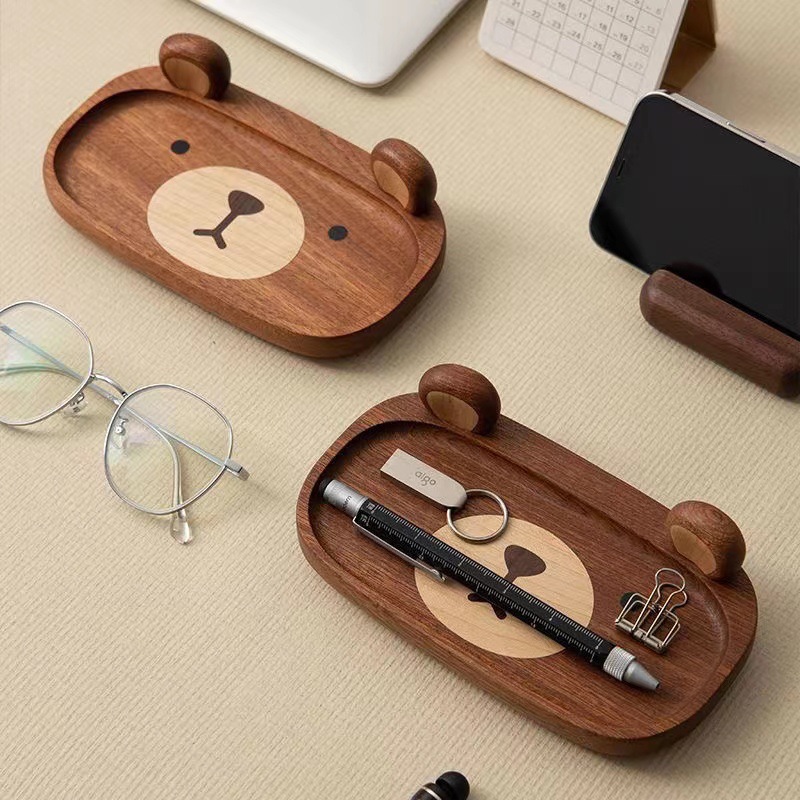 Miniatuur massief houten beer  - Home Office Gif recensie en prijs