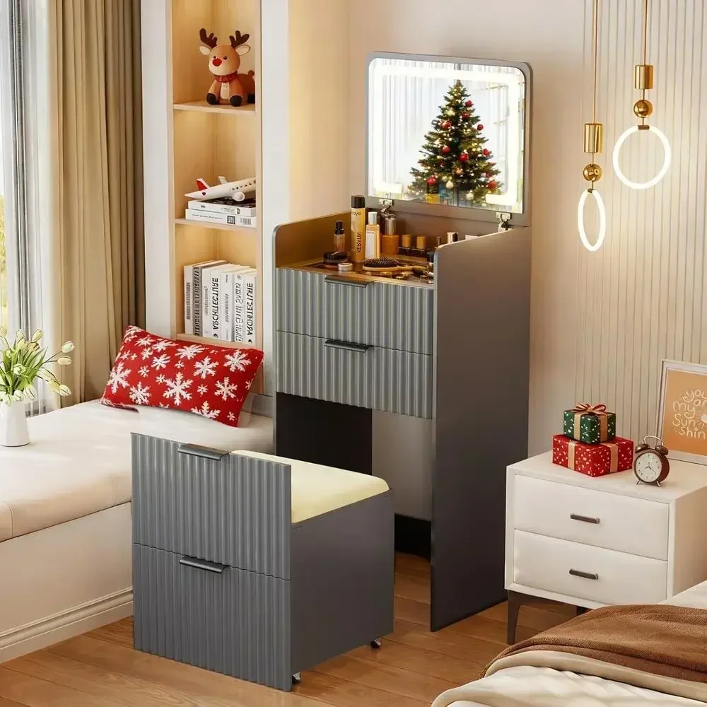 Grijs klein kaptafel met opkla - Desk Drawer Small recensie en prijs