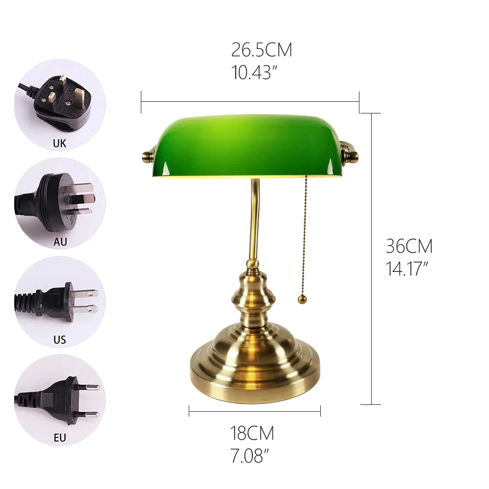 Bureaulamp Tafellamp Glazen Ba - Home Office And Library recensie en prijs
