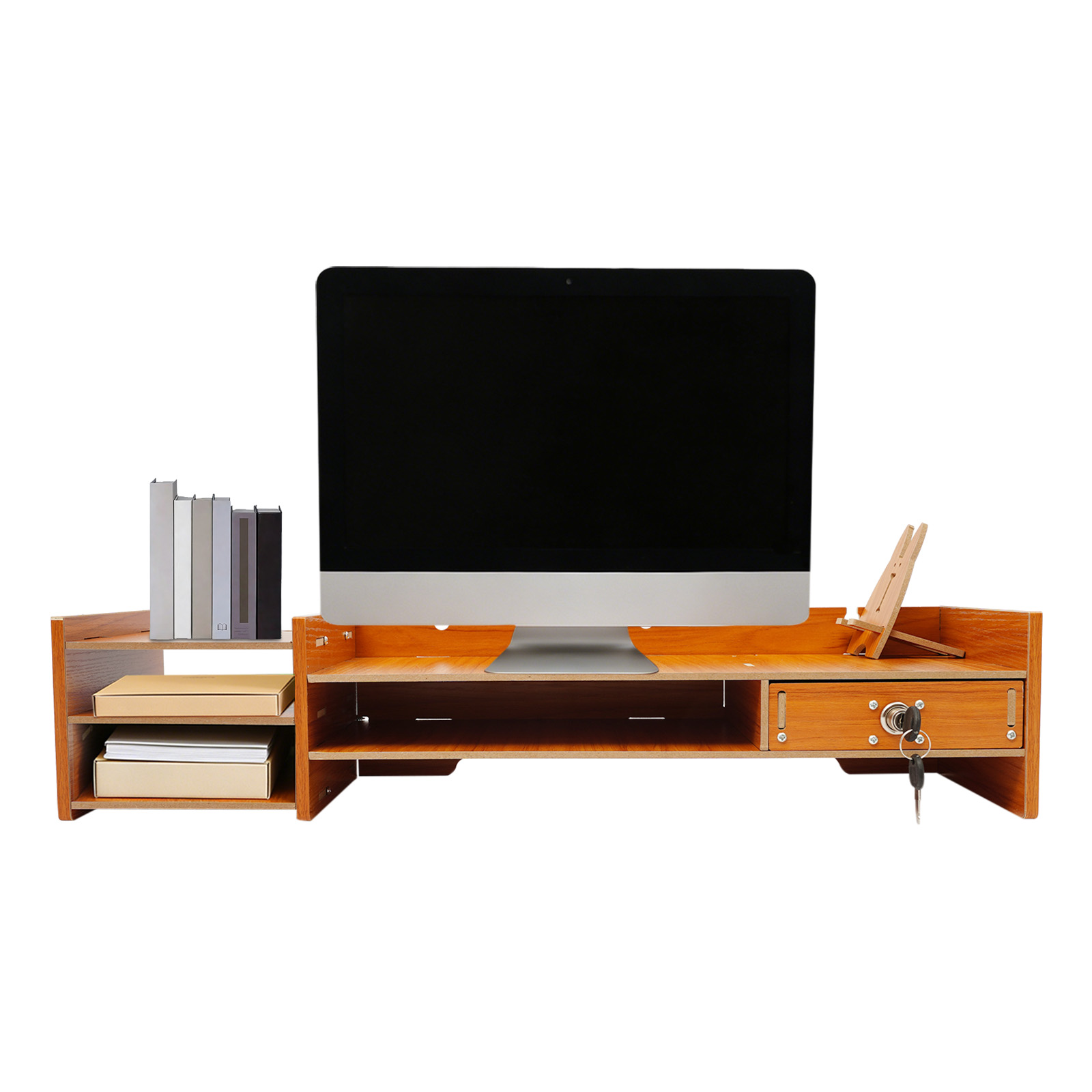 Ergonomische MDF monitorstanda - Desk Drawer Small recensie en prijs