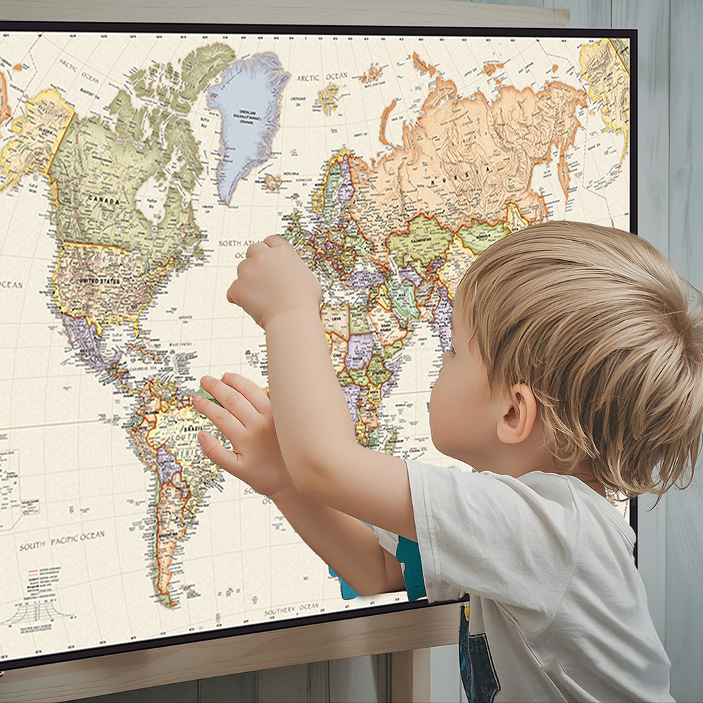 Vintage Hangende Poster Wereld - English Home Office recensie en prijs